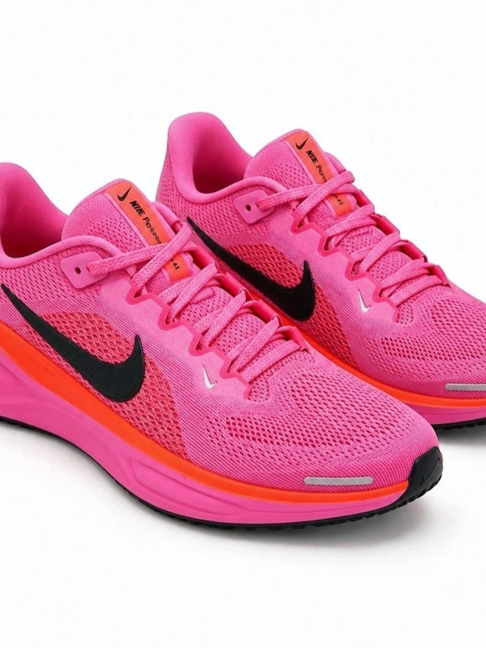 Nike Air Zoom Pegasus 41 Athletic Shoes Pink & Orange US 6.5Y